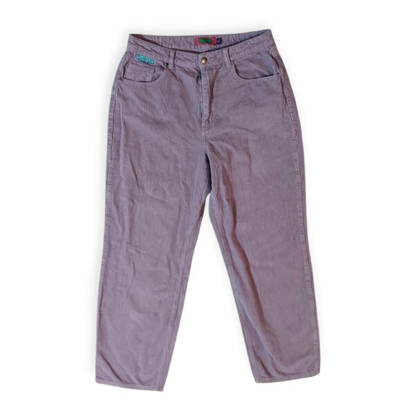 Empyre Tori Womens Pants 11 Purple Corduroy Baggy 90s Y2K Streetwear Skate - Picture 7 of 8